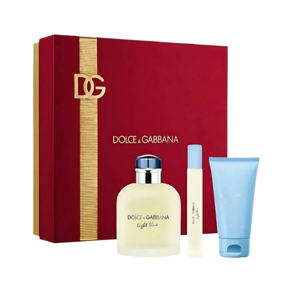 Light Blue Pour Homme 3 Piece Eau de Toilette 125ml