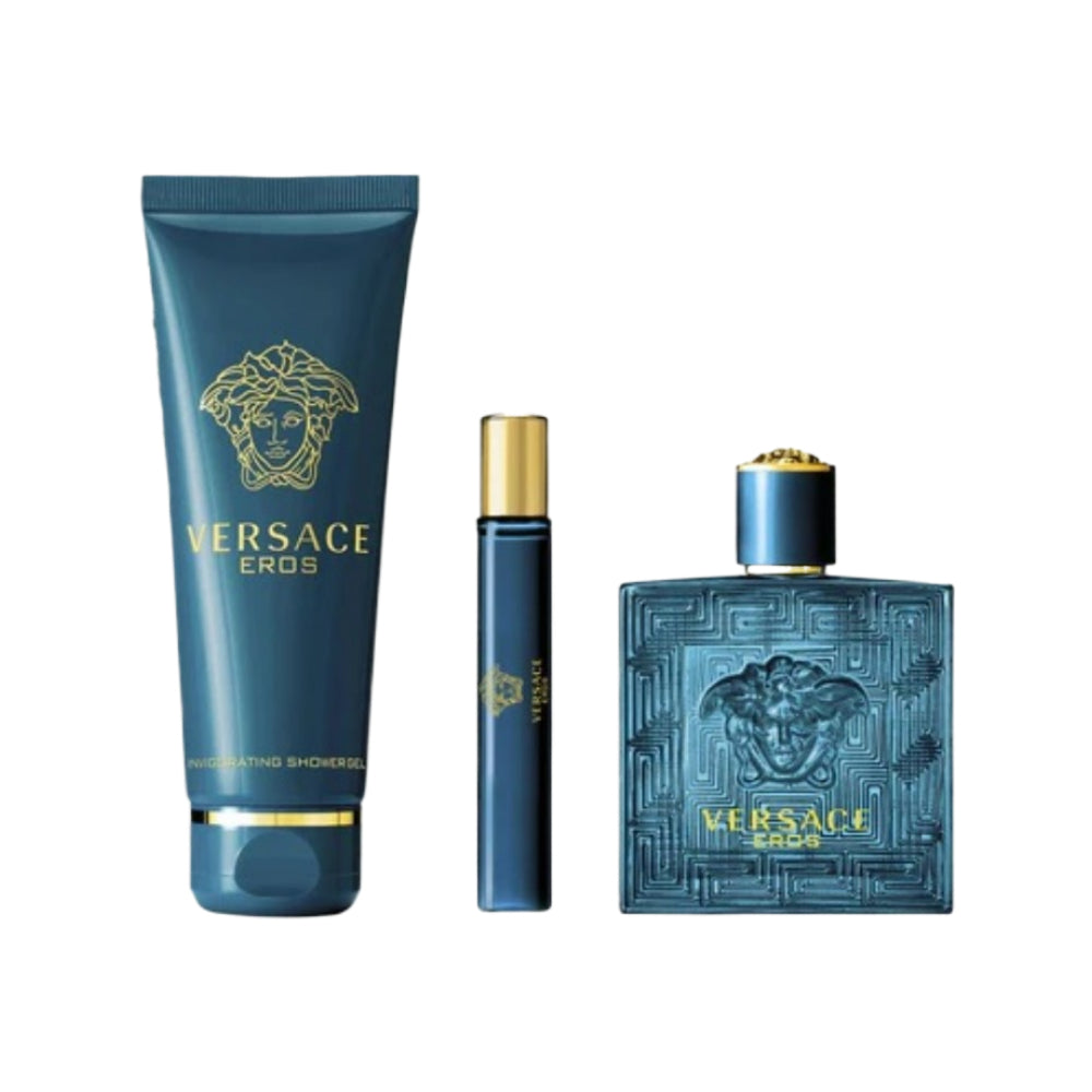 Eros 3 Piece Eau De Toilette 100ml