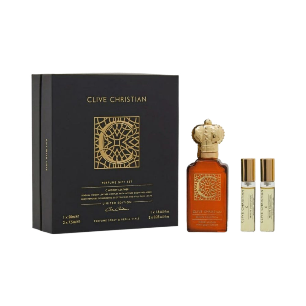 Woody Leather "C" 3 Piece Eau de Parfum 65ml
