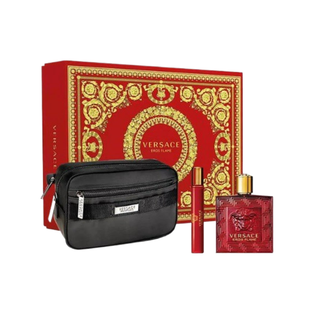 Versace Eros Flame 3 Piece Eau De Parfum 100ml