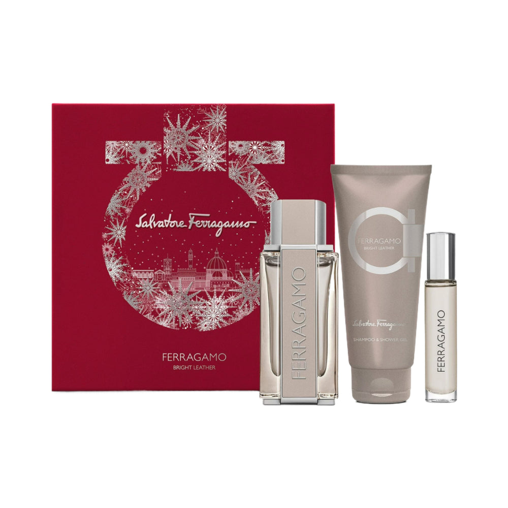 Bright Leather 3 Piece Eau De Toilette 100ml