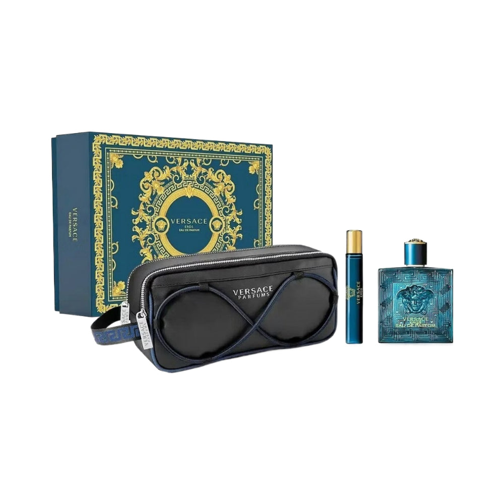 Eros 3 Piece Eau De Parfum 100ml