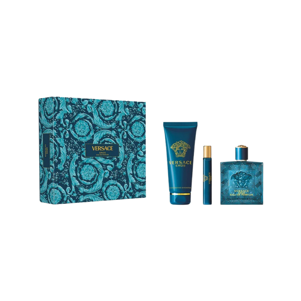 Eros 3 Piece Eau De Parfum 100ml
