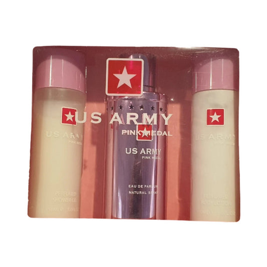 Us Army Pink 3 Piece Eau de Toilette 100ml