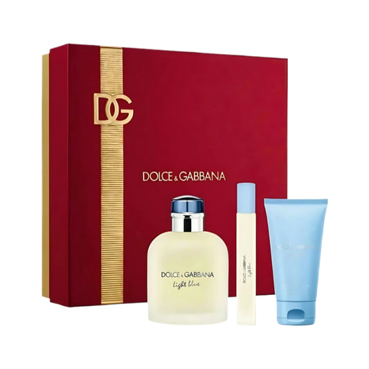 Light Blue Pour Homme 3 Piece Eau de Toilette 125ml