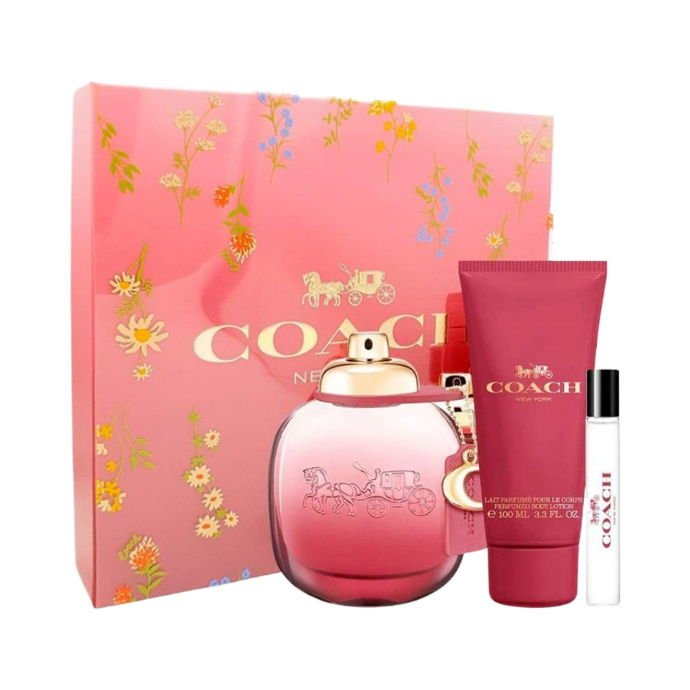 Coach Wild Rose 3 Piece Eau de Parfum 90ml